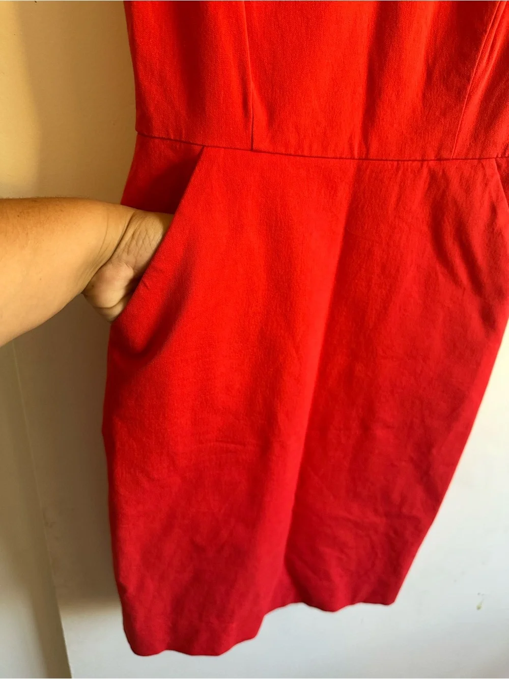 J. Crew Red Mini  Sheath Dress